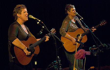 Chris While and Julie Matthews