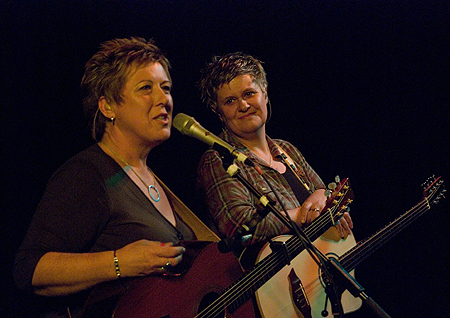 Chris While and Julie Matthews