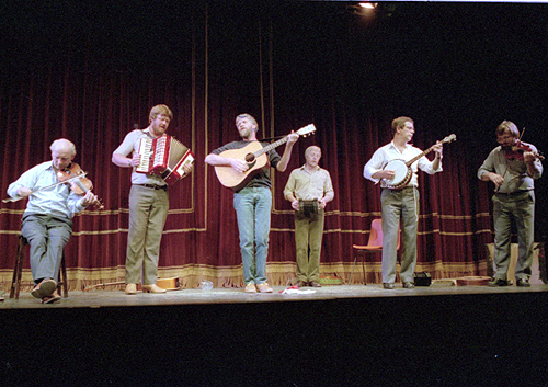 Jolly Jack with l to r Martin Lynott, Mike Canavan and Tony Downes